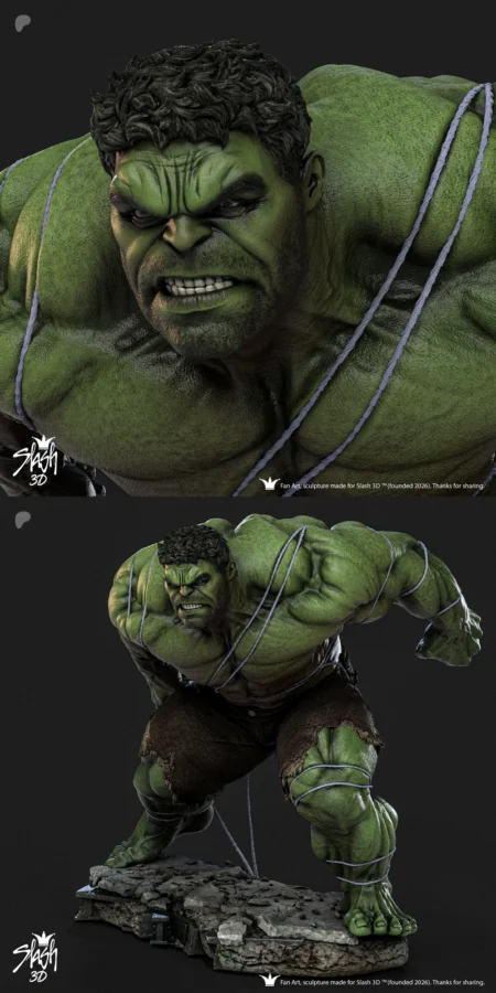 Hulk STL model for 3D printing