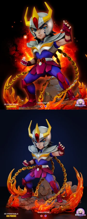 Ikki Phoenix Saint Seiya STL model for 3D printing