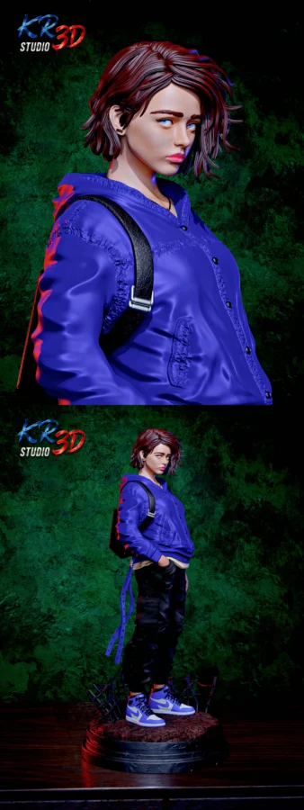 Jill Valentine Cyberpunk Edition STL model for 3D printing