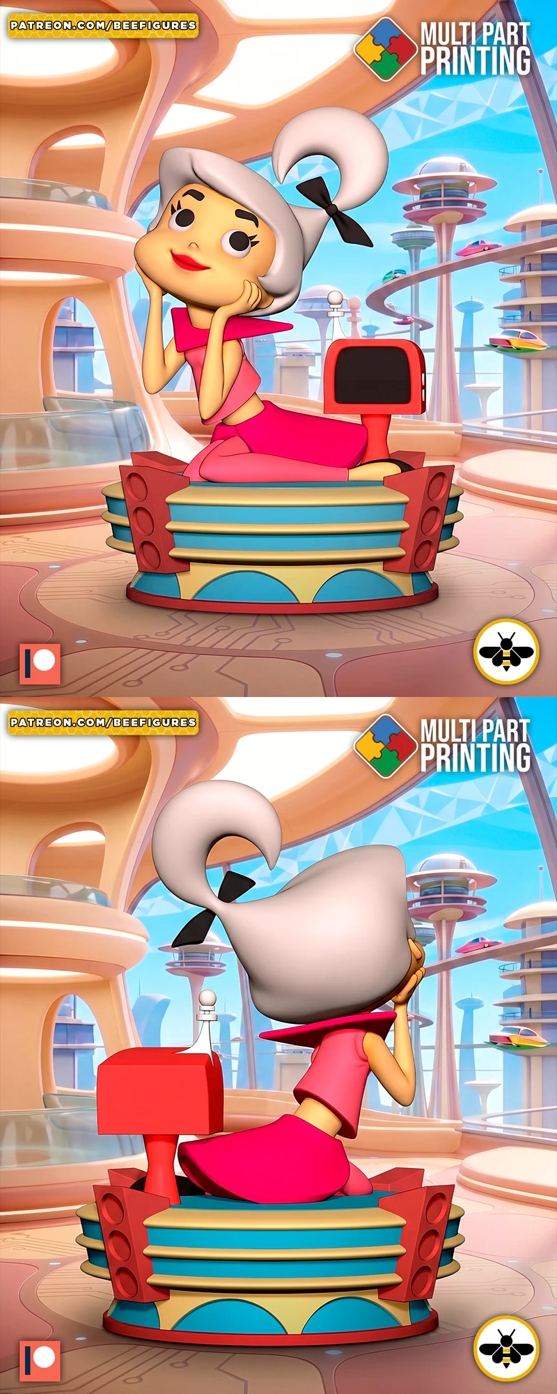 Judy Jetson STL model for 3D printing
