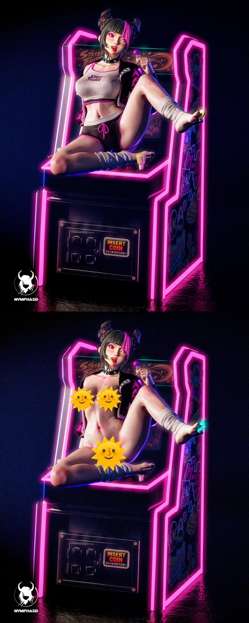 Juri Han Street Fighter STL model for 3D printing