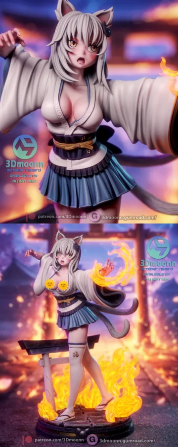 Koneko Toujou – High School DxD STL model for 3D printing