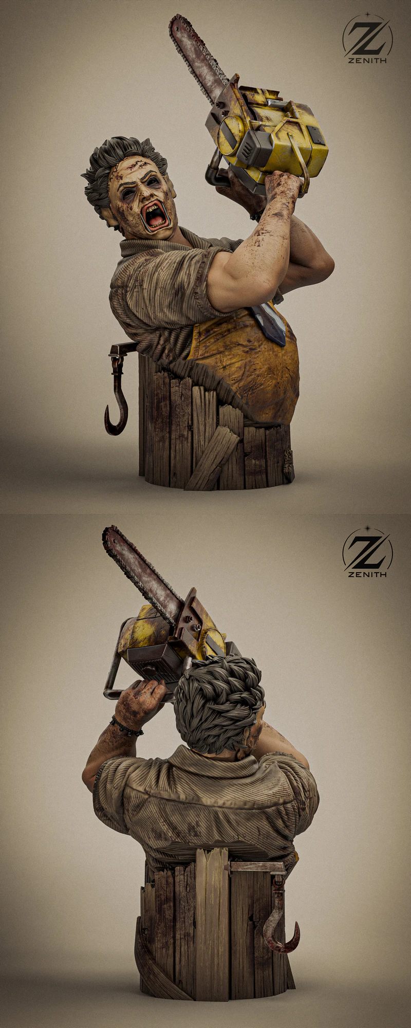 LEATHERFACE BUST STL model for 3D printing