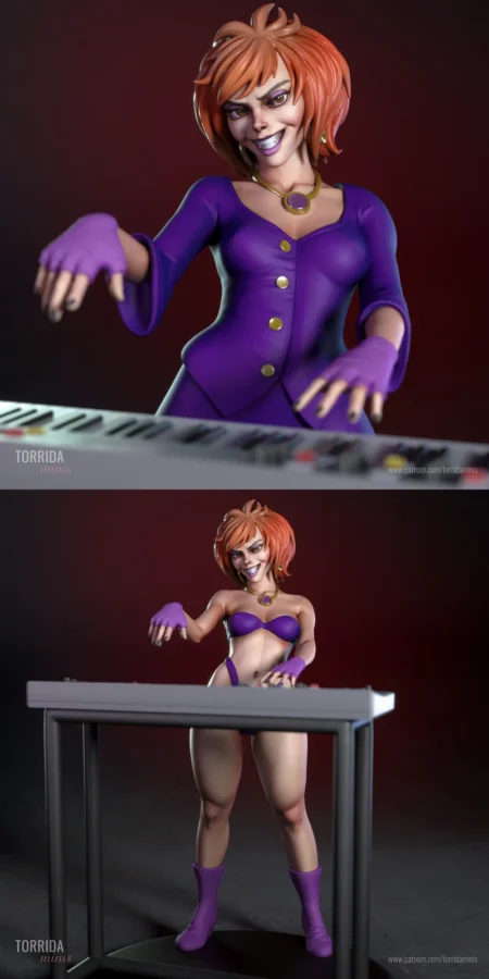 Luna from Scooby Doos Hex Girls STL model for 3D printing