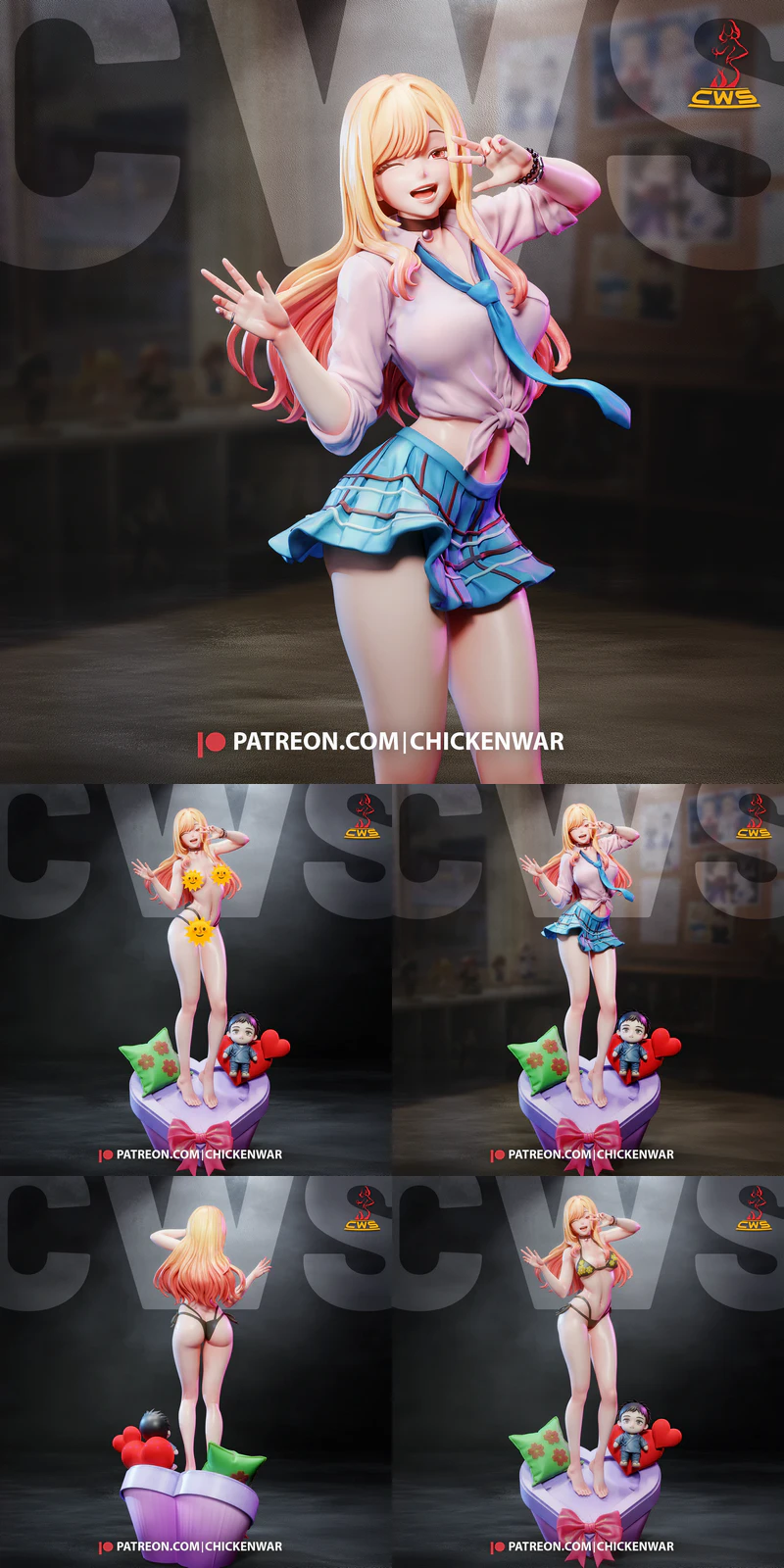 Marin Kitagawa STL model for 3D printing