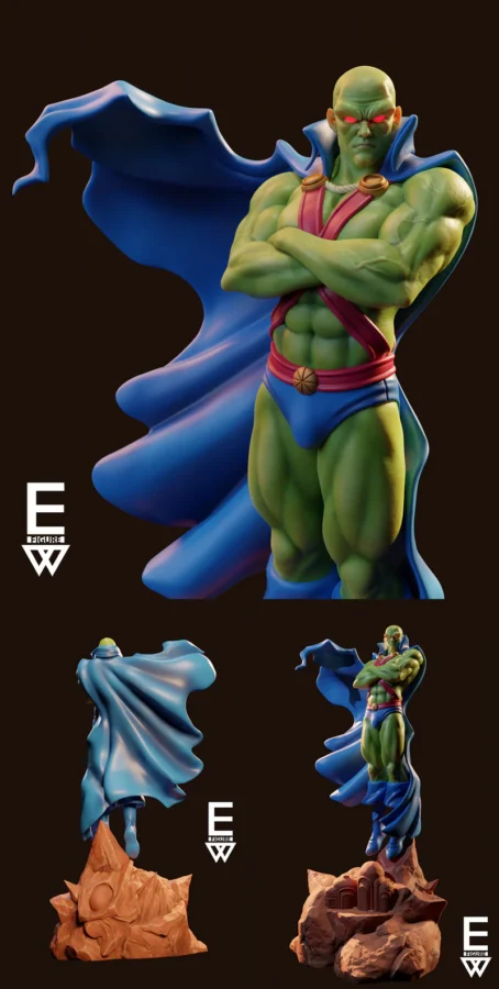 Martian Manhunter STL model for 3D printing