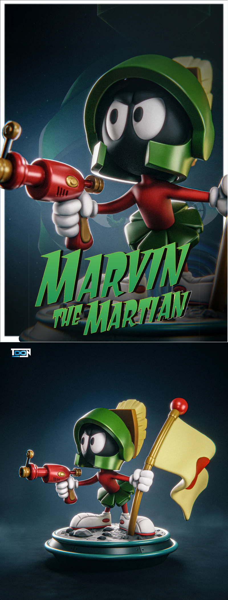 Marvin The Martian STL model for 3D printing