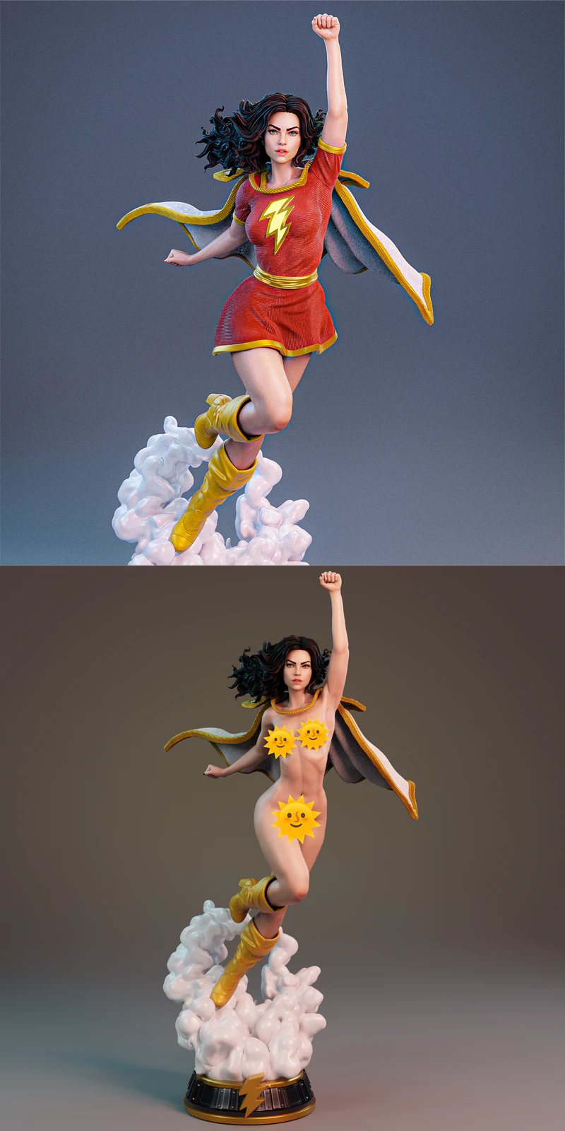 Mary Marvel STL model for 3D printing