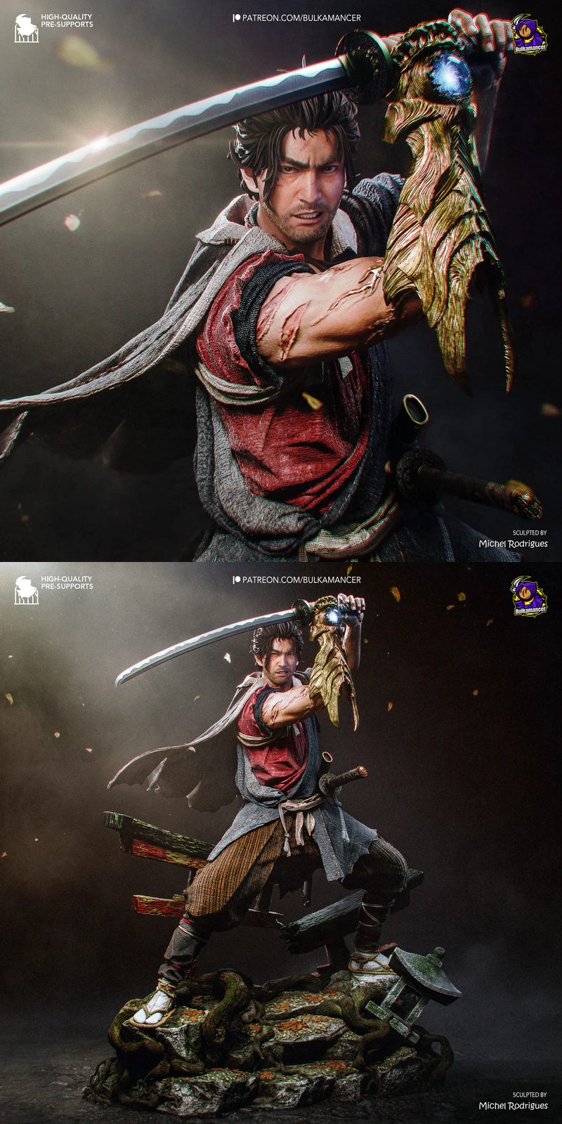 Miyamoto Musashi – Onimusha STL model for 3D printing