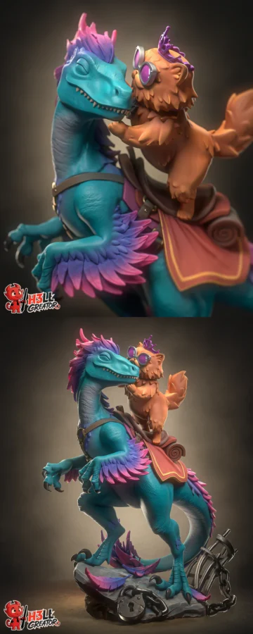 Mongo and Princess Donut – Dungeon Crawler Carl STL model for 3D printing