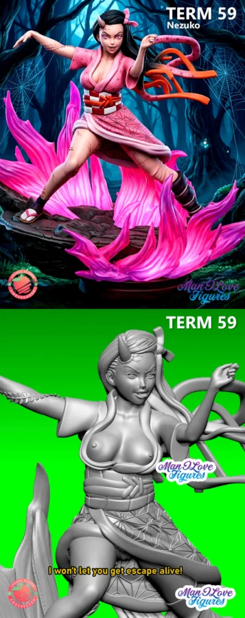 NEZUKO STL model for 3D printing