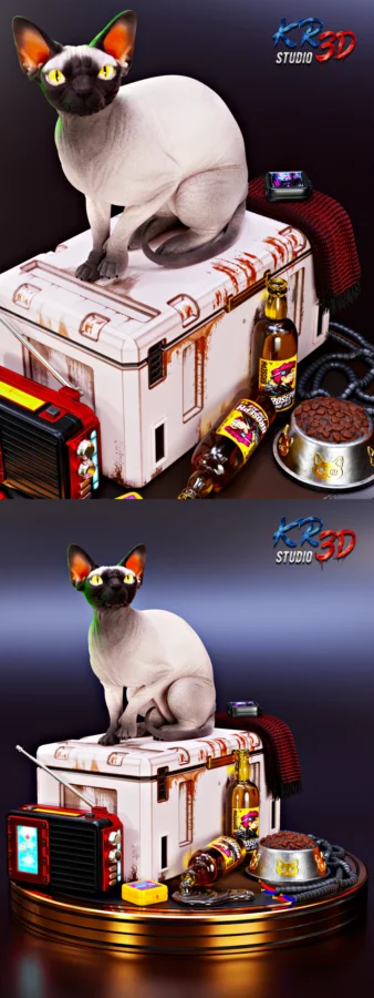Nibbles Cyberpunk 2077 STL model for 3D printing