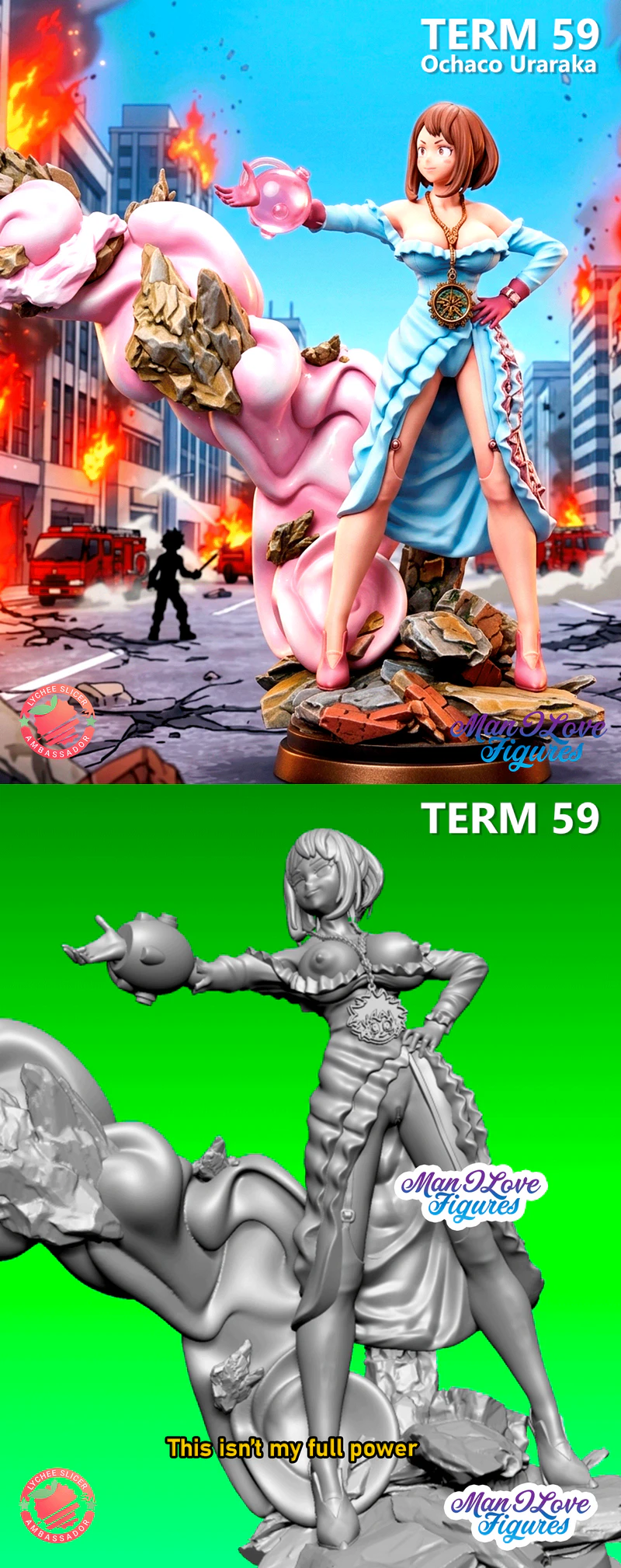 Ochaco Uraraka STL model for 3D printing