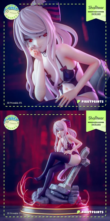 Shalltear Bloodfallen Overlord STL model for 3D printing