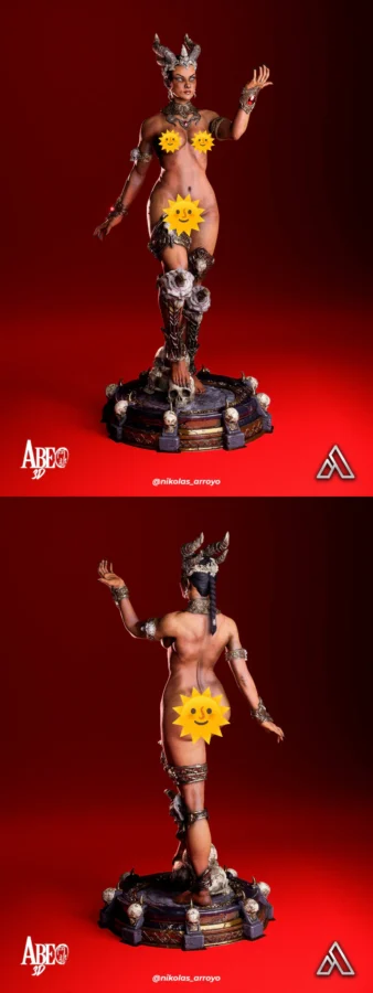 Queen of Damned Extra STL model for 3D printing