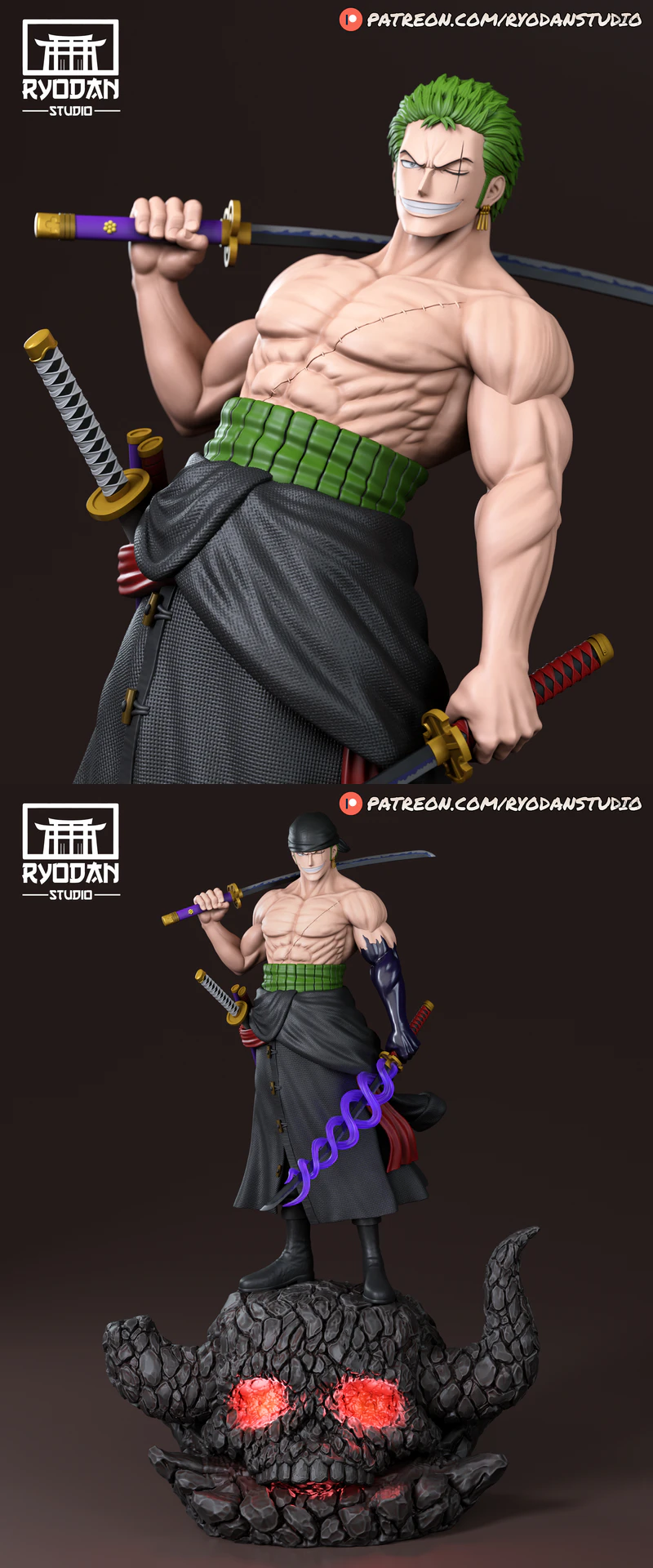 Roronoa Zoro STL model for 3D printing