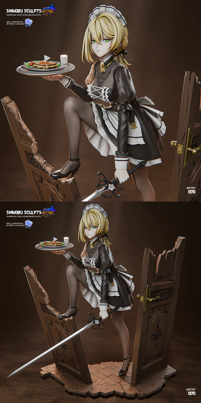 Sextans Girls Frontline STL model for 3D printing
