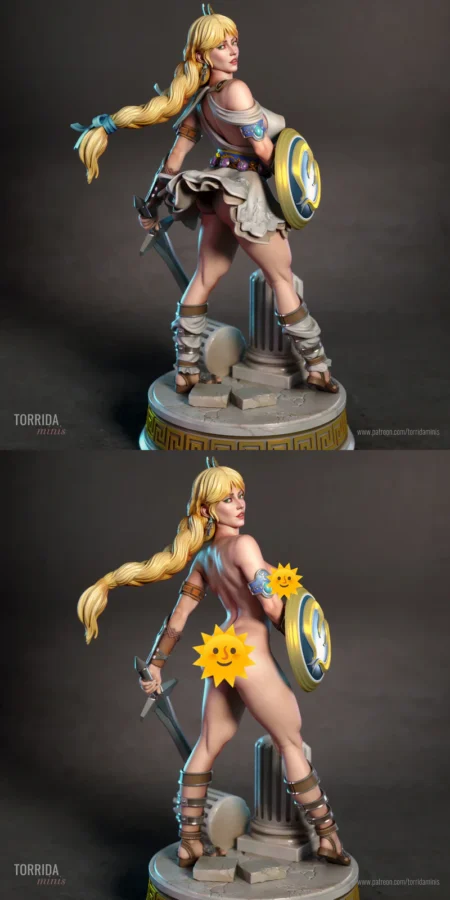Sophitia from Soulcalibur STL model for 3D printing