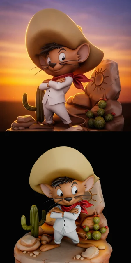 Speedy Gonzales STL model for 3D printing