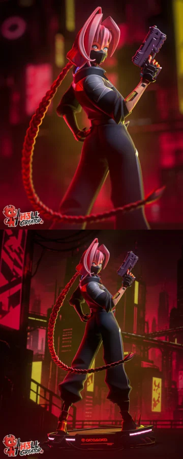 Talia Yang – Cyberpunk Edgerunners 2 STL model for 3D printing