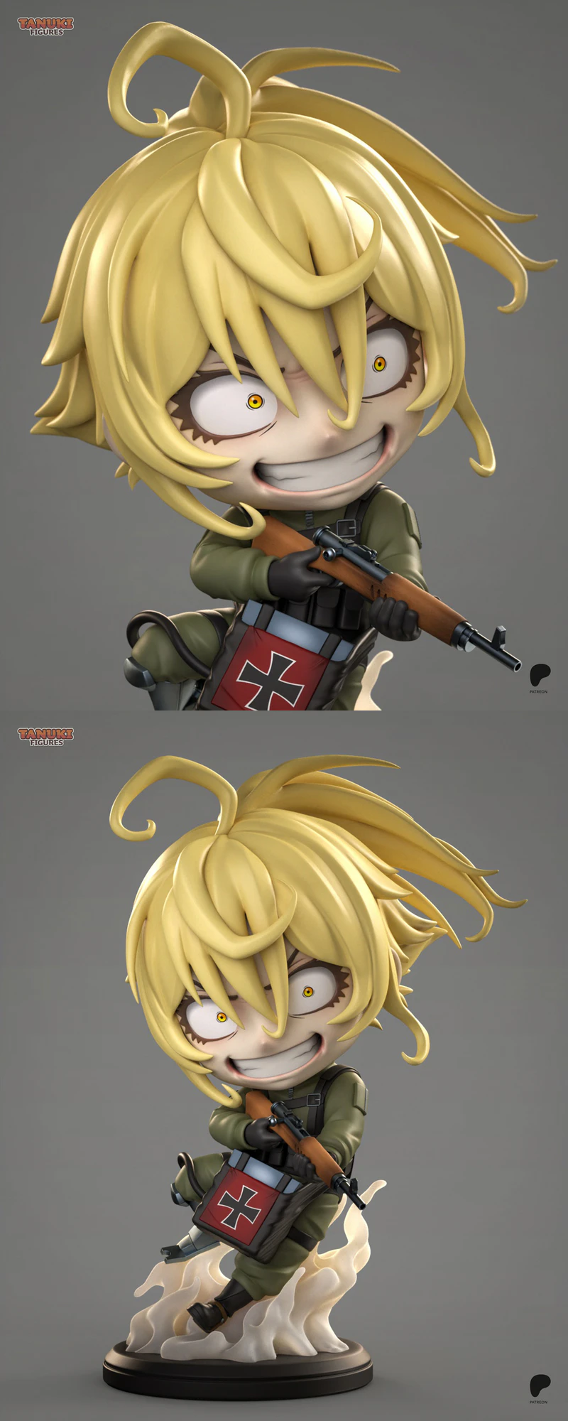Tanya Degurechaff – Saga of Tanya the Evil – Chibi STL model for 3D printing