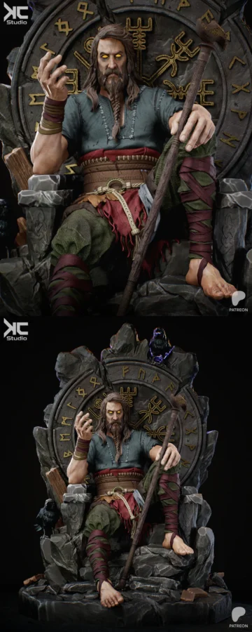 Tyr – God of War Fanart STL model for 3D printing