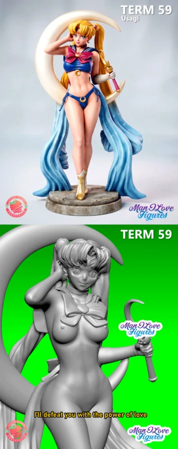 USAGI STL model for 3D printing