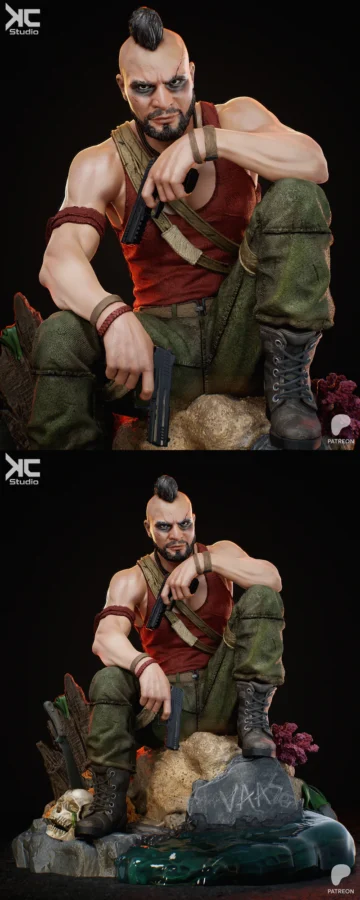 Vaas – Far Cry Fanart STL model for 3D printing