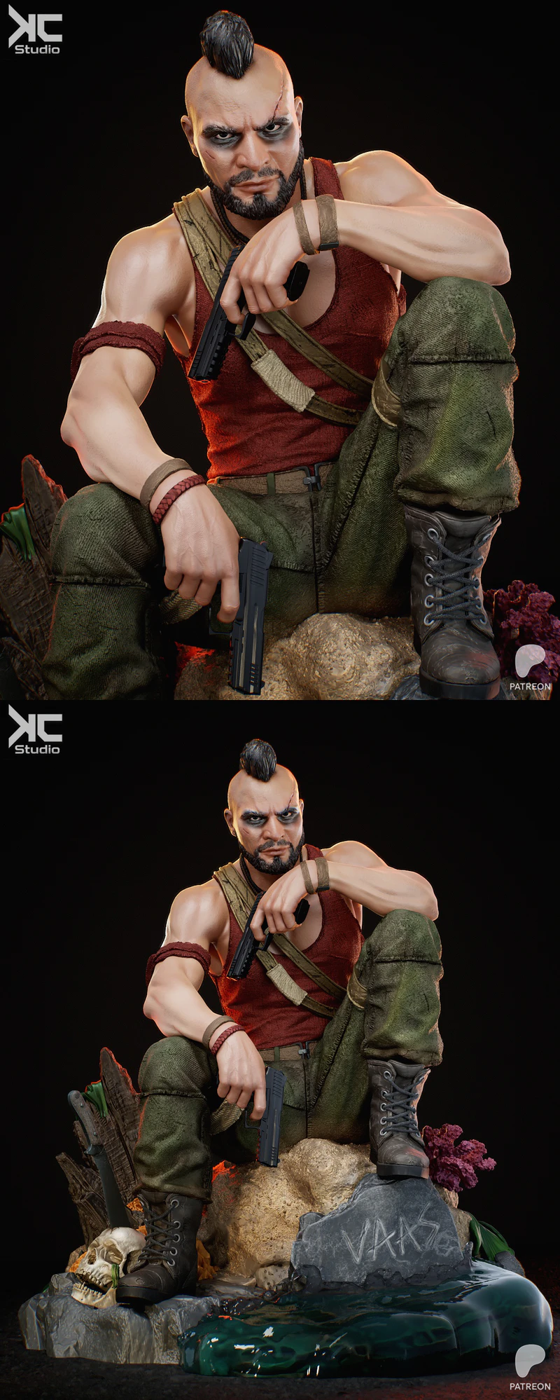 Vaas – Far Cry Fanart STL model for 3D printing