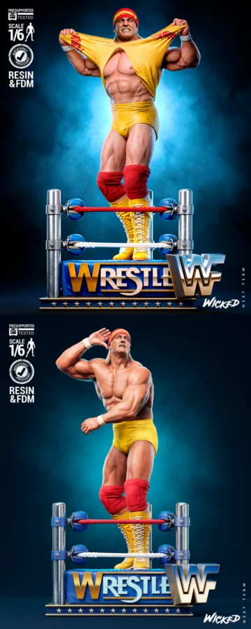 Hulk Hogan Sculpture STL model for 3D printing
