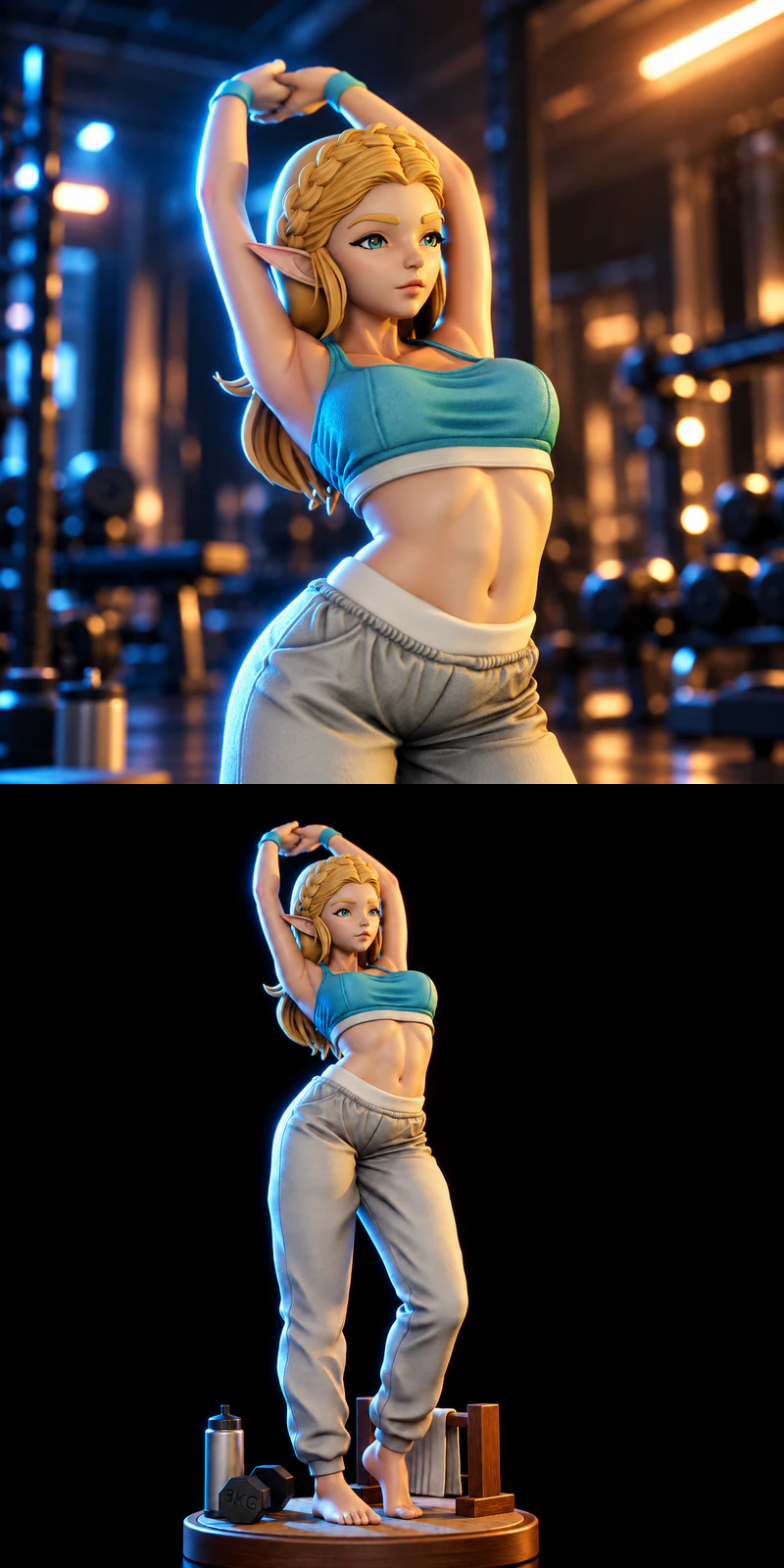 Zelda training version STL model for 3D printing