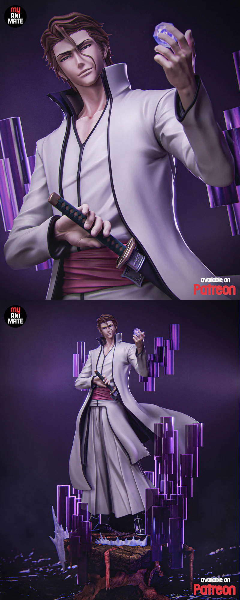 Aizen Arrancar Era STL model for 3D printing