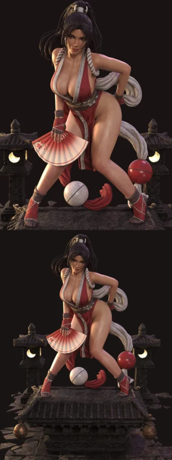 Mai Shiranui STL model for 3D printing
